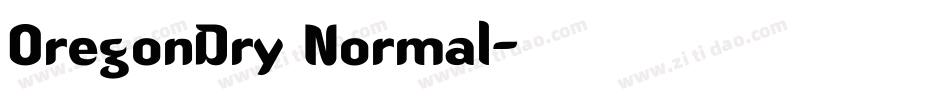 OregonDry Normal字体转换